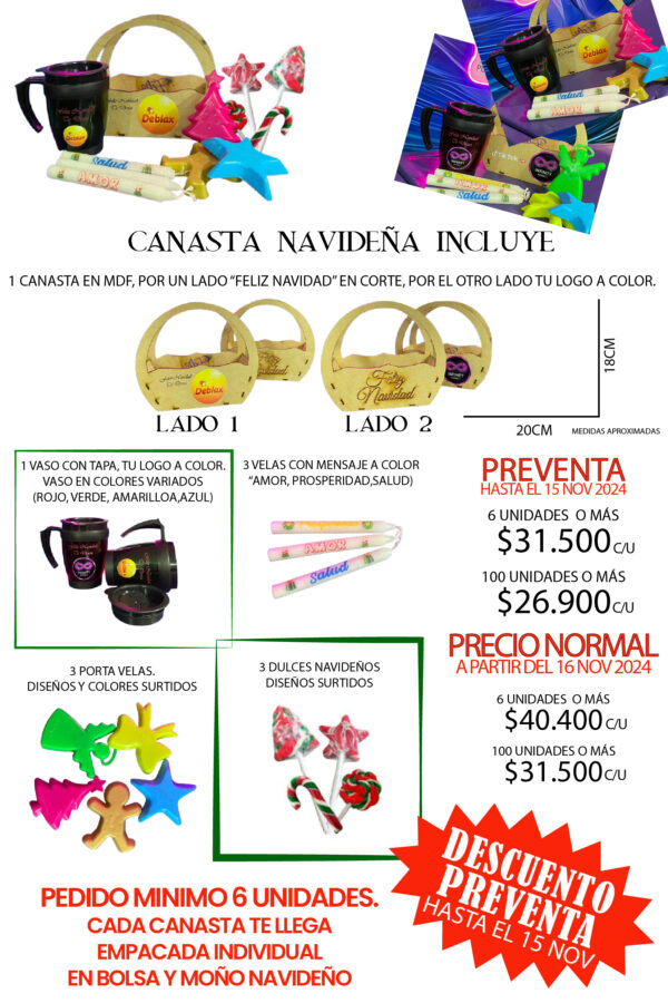 canasta navideña ancheta